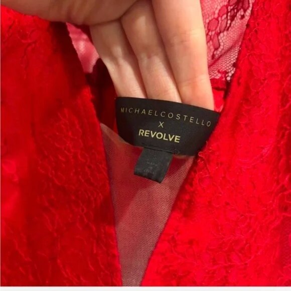 Michael Costello x Revolve Vivian Red Mini Dress - Picture 4 of 6